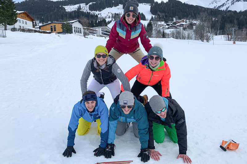 Bewegtes Lernen Skigruppe