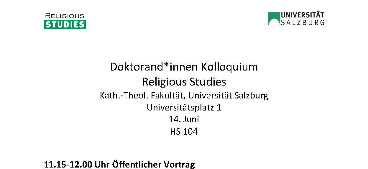 Doktorand*innenkolloquium Religious Studies
