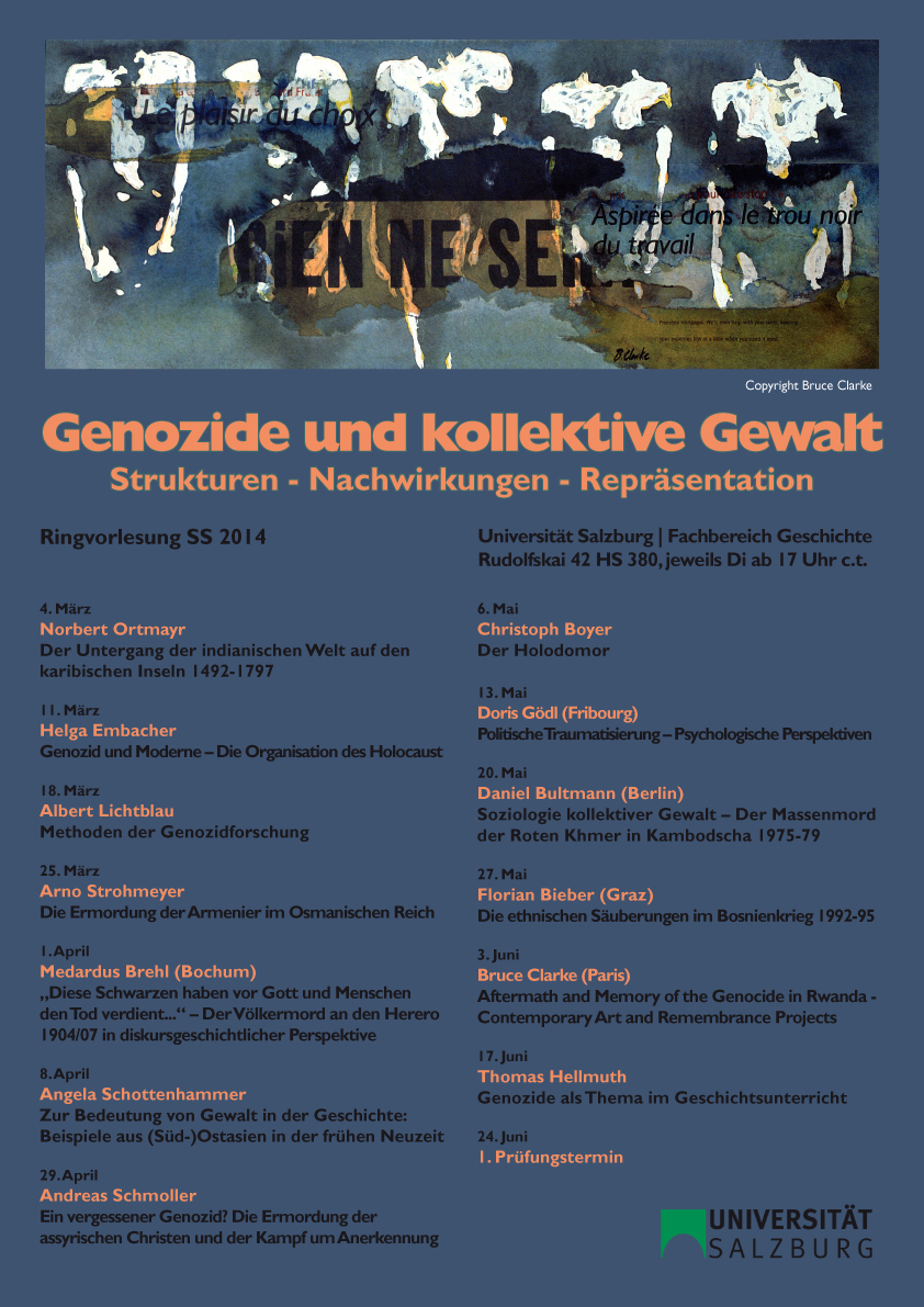 Termine der RV SS 2014: Genozide und kollektive Gewalt
