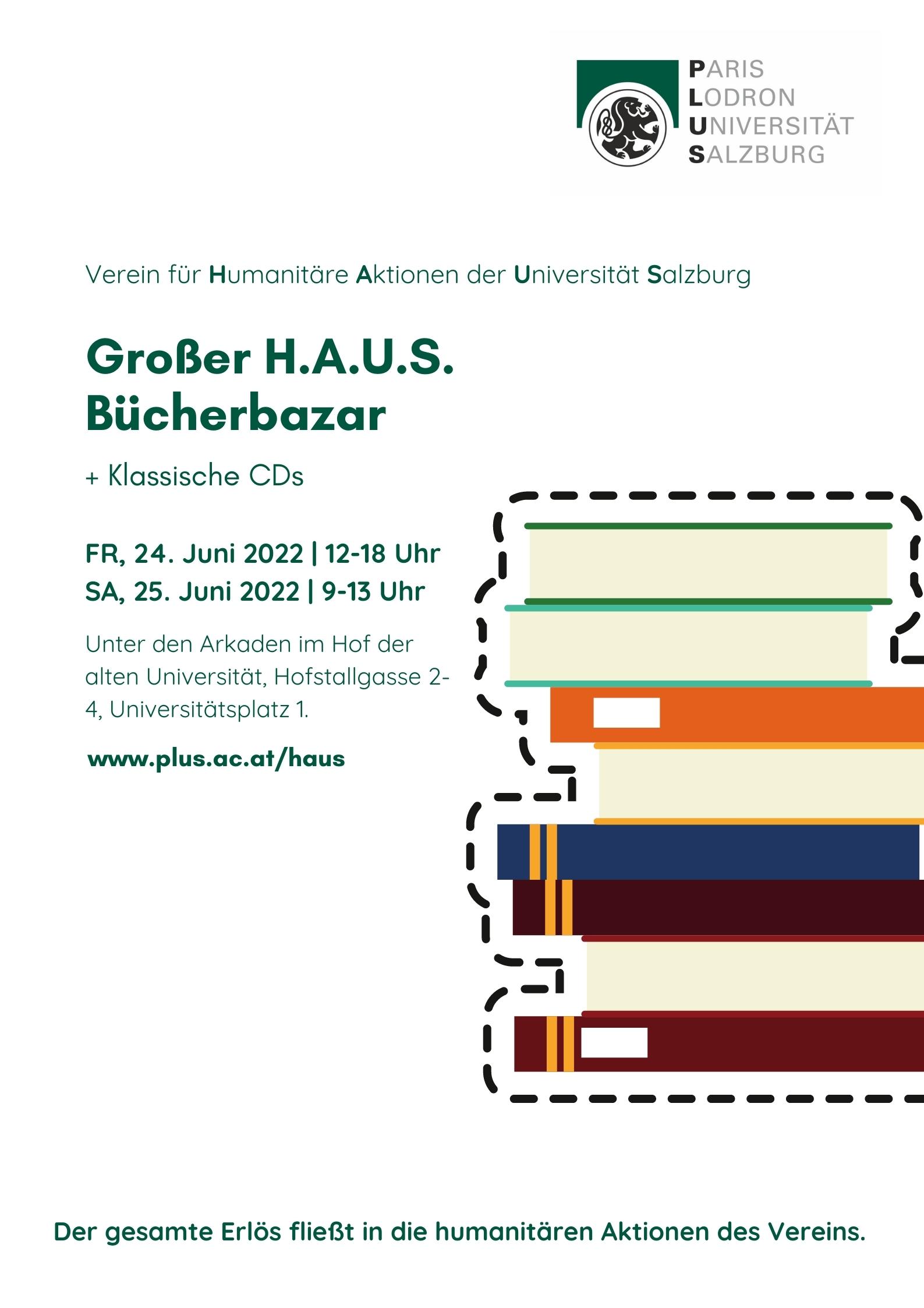 Großer H.A.U.S. Bücherbazar + Klassische CDs