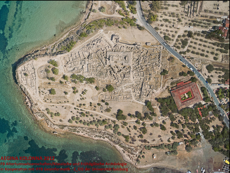Aegina Kolonna Ausgrabungsstätte