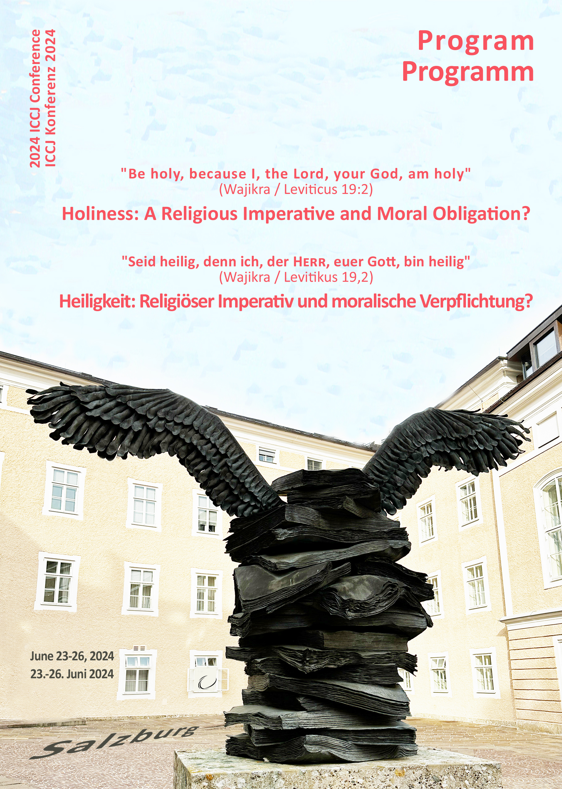 Titelblatt des Tagungs-Programms ICCJ