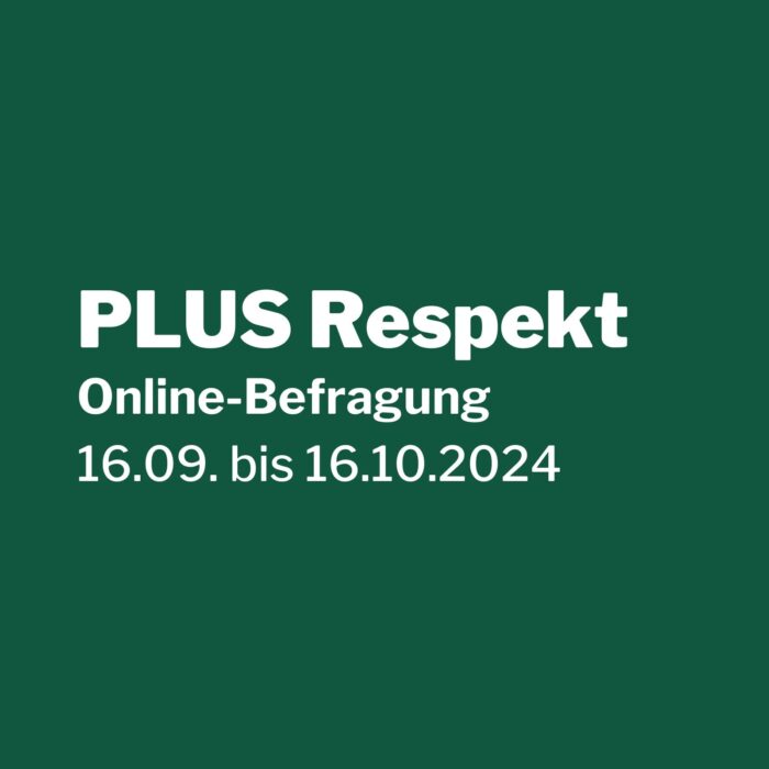 PLUS Respekt | Online-Befragung | Sujet