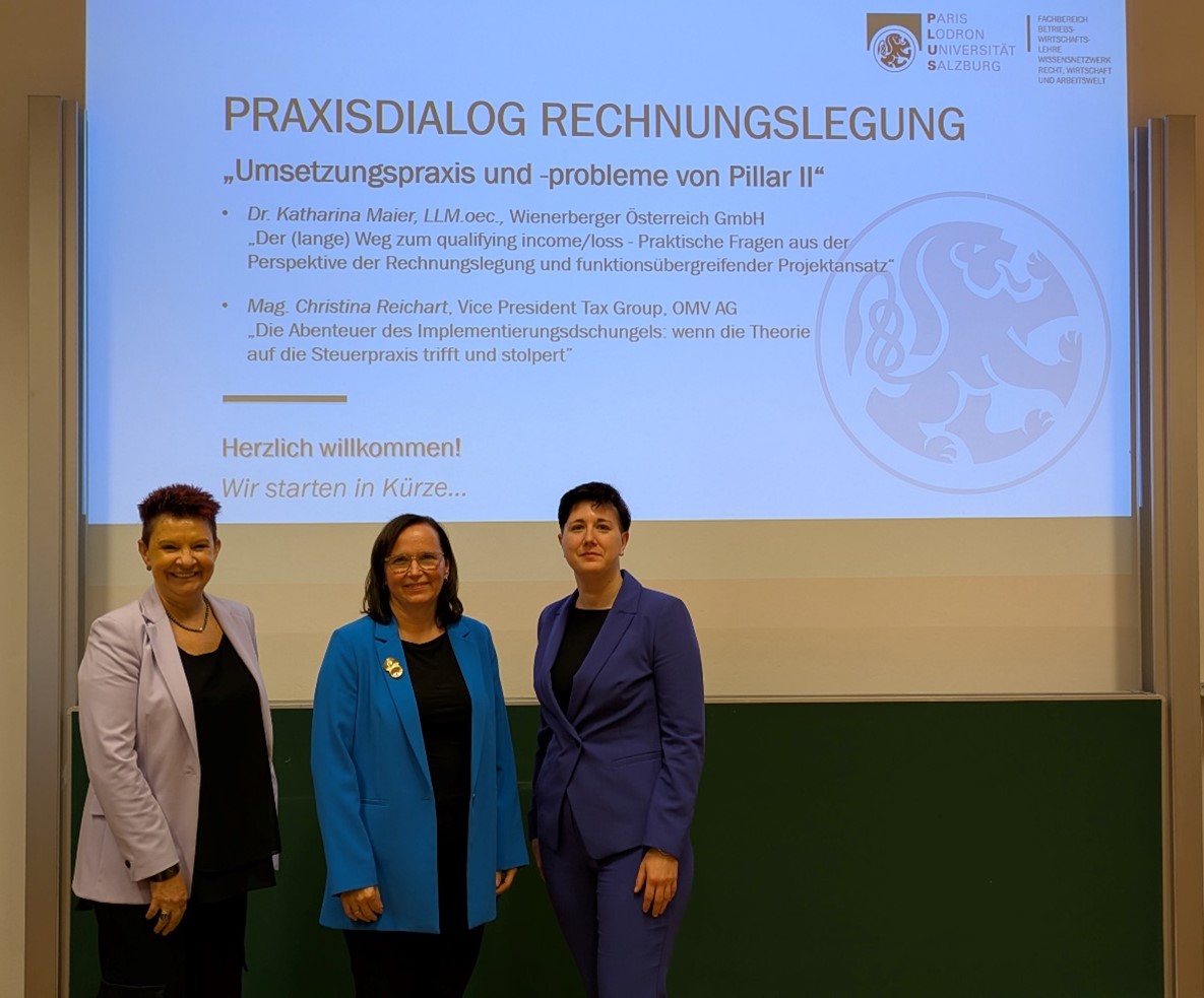 Gruppenbild Sabine Urnik, Christina Reichart und Katharina Maier