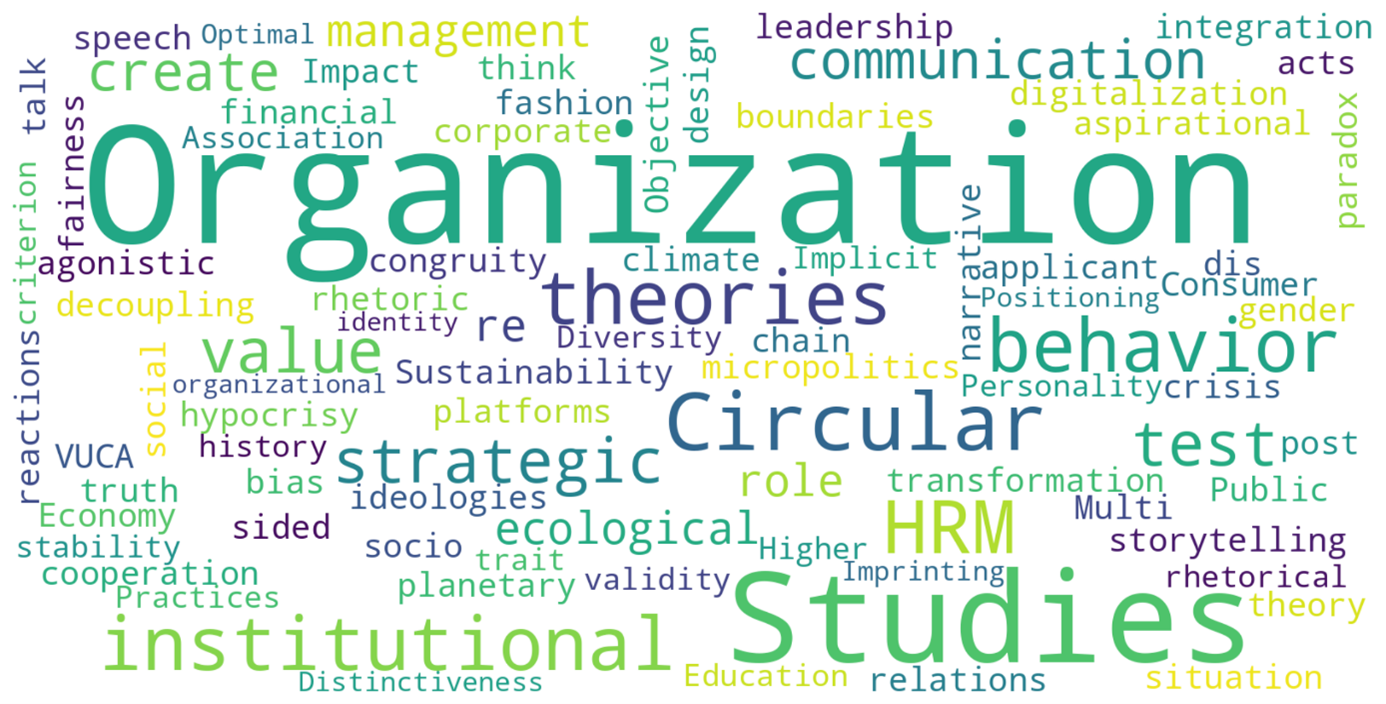 Illustration Word Cloud zu Organization Studies